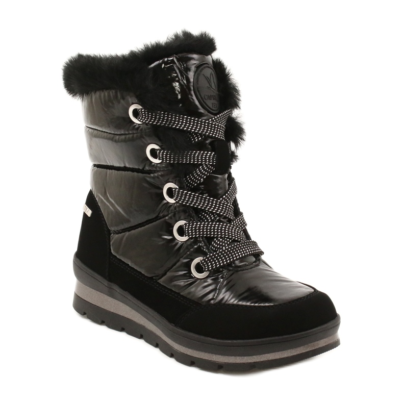 Botas de nieve negra para mujeres con membrana Caprice 9-26226-29 019 negro 1