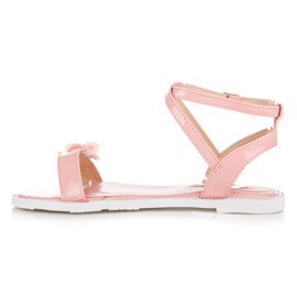 Vices Sandalias Lacadas Con Mariposa rosado 1