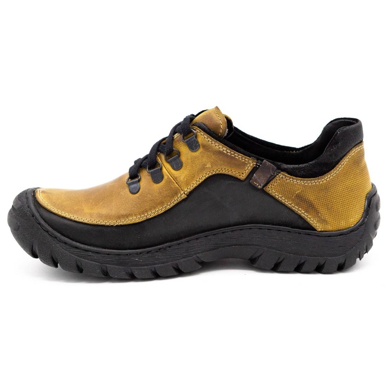 KOMODO Zapatos trekking hombre piel 917K amarillo 1