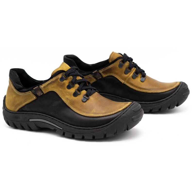 KOMODO Zapatos trekking hombre piel 917K amarillo 2