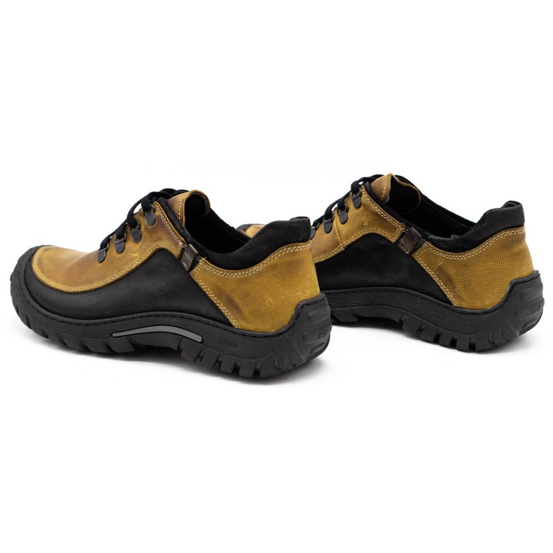 KOMODO Zapatos trekking hombre piel 917K amarillo 4