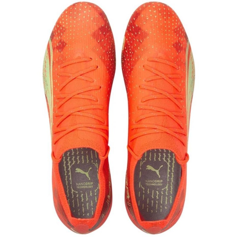 Botas de fútbol Puma Ultra Ultimate FG / AG M 106868 03 rojo naranjas y tintos 1