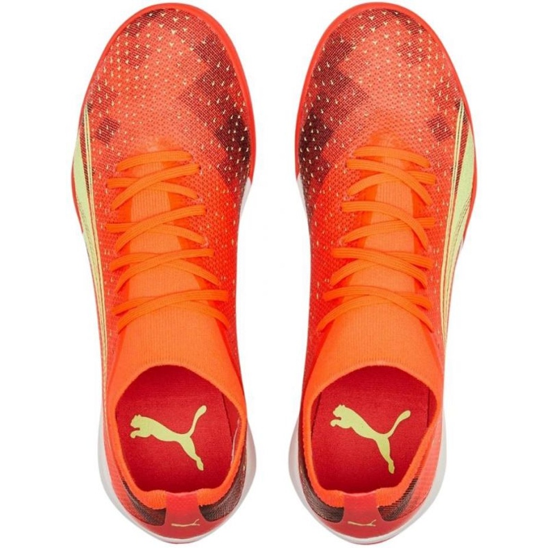 Puma Ultra Match Tt M 106903 03 zapatos de fútbol rojo naranjas y rojos 1