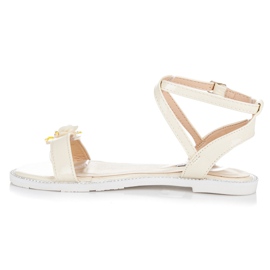 Vices Sandalias Lacadas Con Mariposa amarillo 1