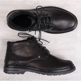 Botines hombre piel con cremallera negro Helios 4