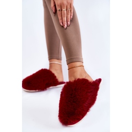 BM Pantuflas Mujer Piel Sheryl Granate rojo 2