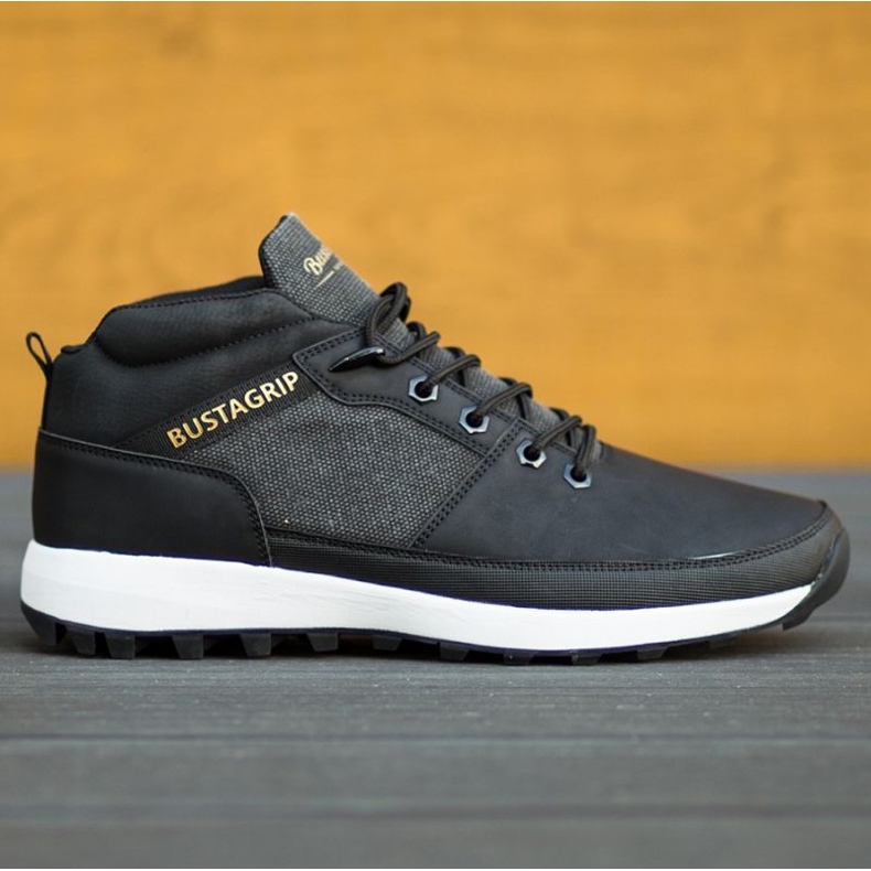 Zapatos deportivos de cuero Trax Bustagrip M MRM7A negro 1