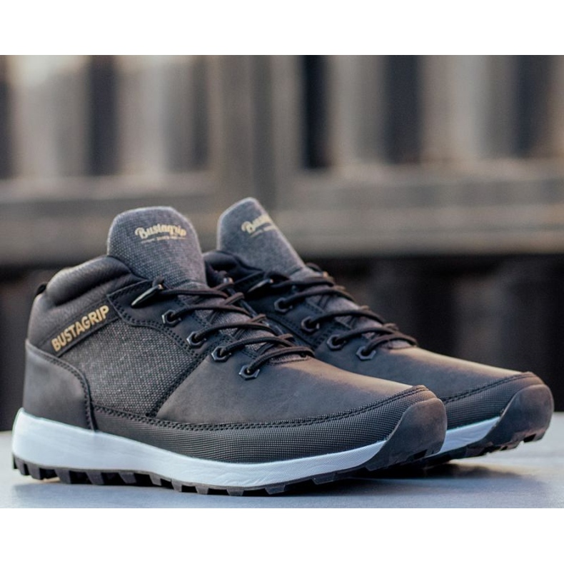 Zapatos deportivos de cuero Trax Bustagrip M MRM7A negro 2