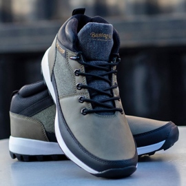 Zapatos deportivos de cuero Trax Bustagrip M MRM7B verde 2