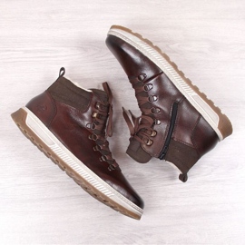 Botas altas invierno piel Rieker M RKR560 marrón 2