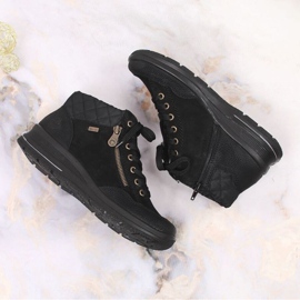 Botas impermeables con aislamiento de cuero Rieker W RKR567 negro 3