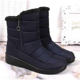 Botas de nieve con aislamiento NEWS W EVE377B azul marino 3