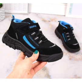 Befado Jr BEF37A zapatos impermeables de trekking de altura negro 1