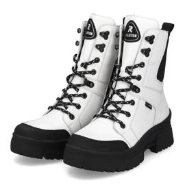 Botas con aislamiento de cuero impermeable Rieker Revolution W RKR571 blanco 6