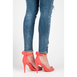 Vices Tacones de ante con orejas rojo 5
