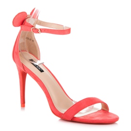 Vices Tacones de ante con orejas rojo 1