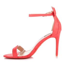 Vices Tacones de ante con orejas rojo 2