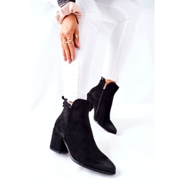 Vinceza Botas De Mujer Con Tacón Ante Negro Carrick 4