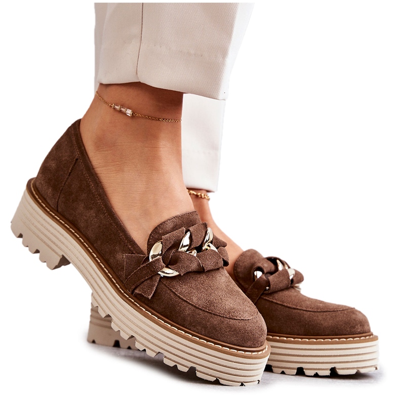 Zapatos Mujer Ante Laura Messi 2523 Marrón verde 1