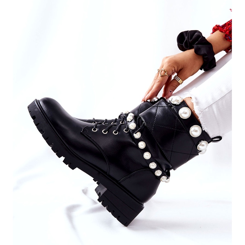 PG1 Botas de Mujer con Perlas Black Mystique negro 4 PG1 Botas de Mujer con Perlas Black Mystique negro 4