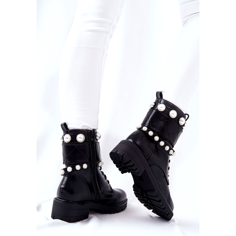 PG1 Botas de Mujer con Perlas Black Mystique negro 2 PG1 Botas de Mujer con Perlas Black Mystique negro 2