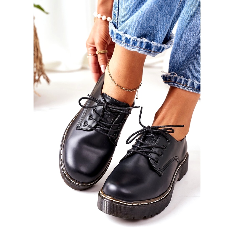 Zapatos Oxford de Piel Big Star II274107 Negro 1