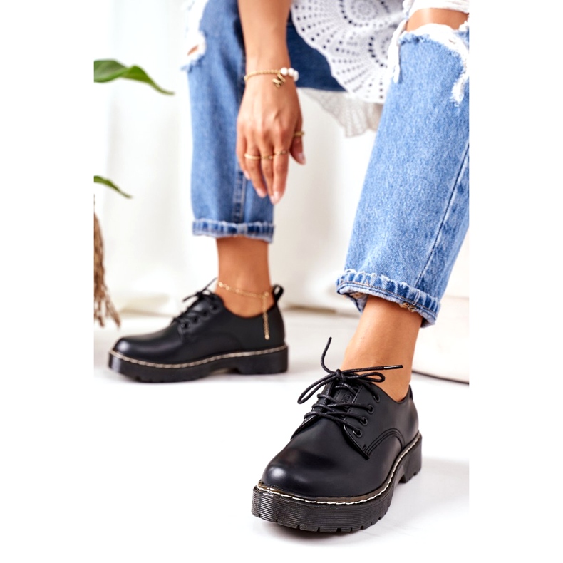 Zapatos Oxford de Piel Big Star II274107 Negro 4