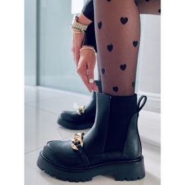 BM Botines Chelsea altos Mujer Moby Negro 4