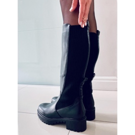 BM Botas de montar con parte superior Harley Black flexible negro 2