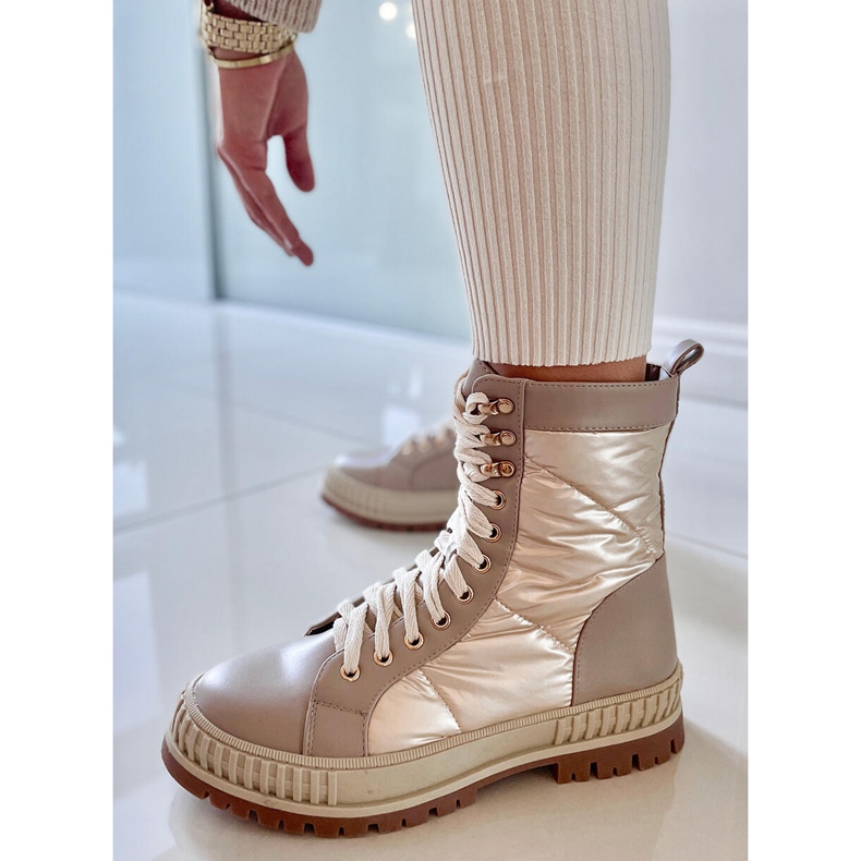 BM tenis Aileen Beis con cordones beige 2 BM tenis Aileen Beis con cordones beige 2