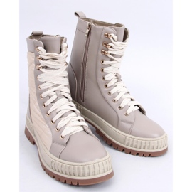 BM tenis Aileen Beis con cordones beige 6