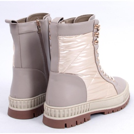 BM tenis Aileen Beis con cordones beige 7