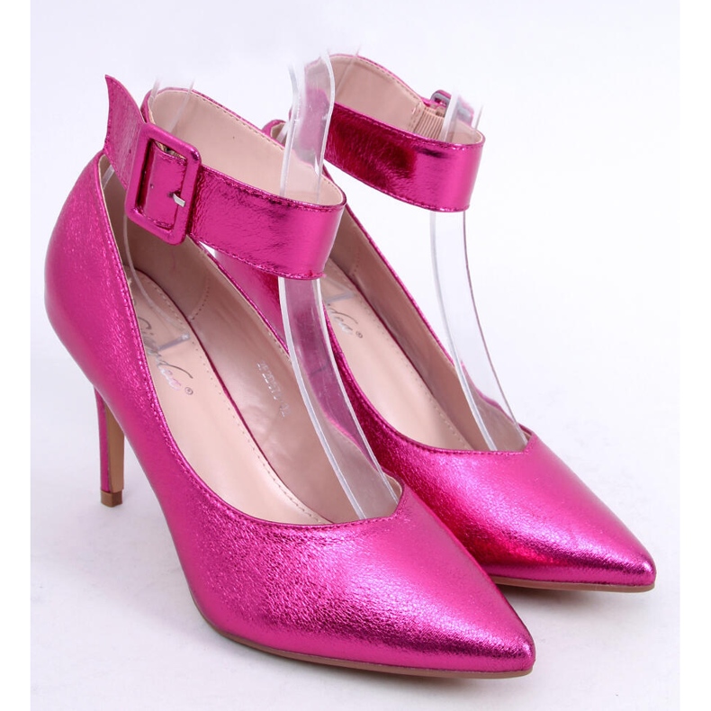 Stilettos Claire Fushia metalizados rosa 2