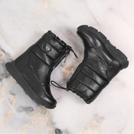 Botas de nieve impermeables para niña con membrana Kornecki 6920 negro 4