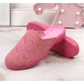 Zapatillas casa niña fieltro corredera rosa Befado 707Y428 rosado 6