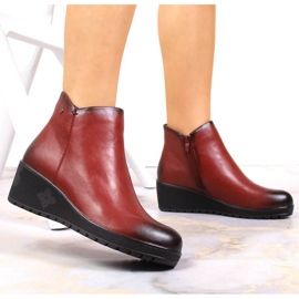 Botas con cuña insuladas Jezzi W JEZ377B rojo 3