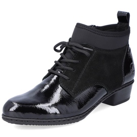 Botas insuladas piel lacada Rieker W RKR573 negro 8