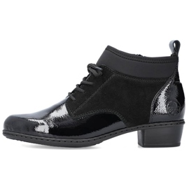 Botas insuladas piel lacada Rieker W RKR573 negro 9