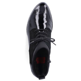 Botas insuladas piel lacada Rieker W RKR573 negro 12