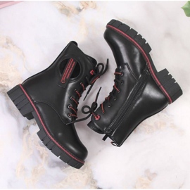 Botas con aislamiento de lana de oveja NEWS Jr EVE381 negro 4