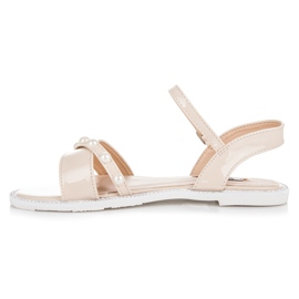 Vices Sandalias planas con perlas marrón 1 Vices Sandalias planas con perlas marrón 1