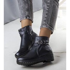 PA1 Botas negras con aislamiento en la cuña de Yarela negro 1