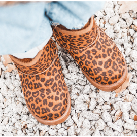 Botas de nieve para niños cálidos para jóvenes Pantherka Gooby marrón 5