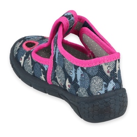 Calzado infantil befado 533P017 azul marino rosado plata 2