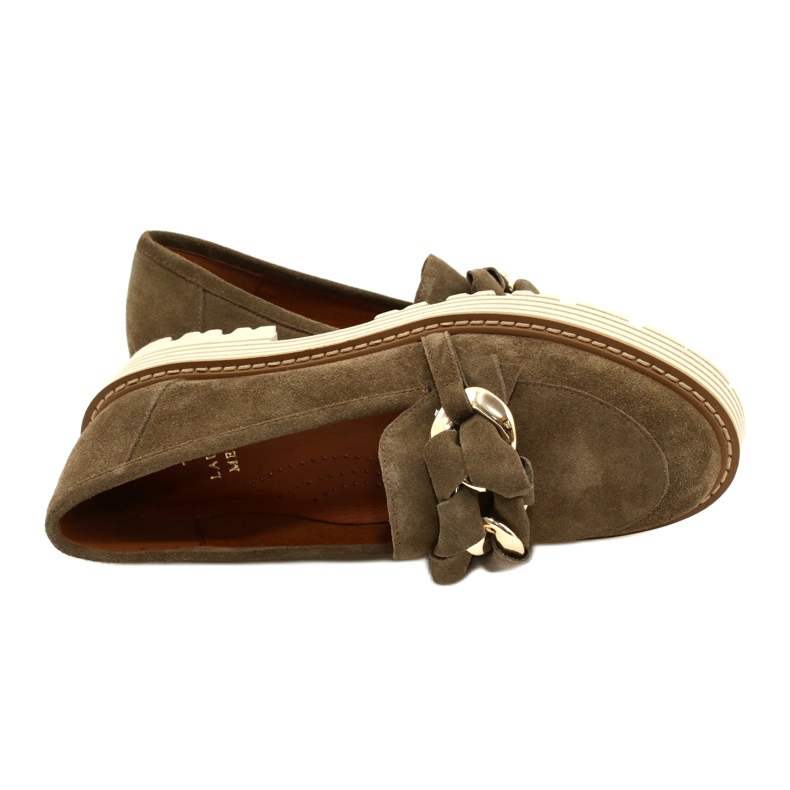 Zapatos de mujer con adorno ornamental Laura Messi 2523 Verde 4