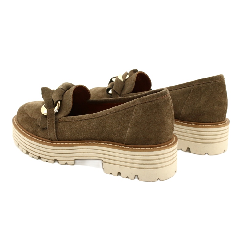 Zapatos de mujer con adorno ornamental Laura Messi 2523 Verde 3