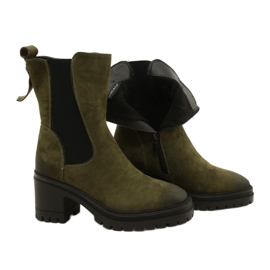 Vinceza Botines Mujer De Ante, Verde 4