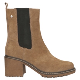 Botas de piel ante poste insuladas Filippo W PAW392B beige 1 Botas de piel ante poste insuladas Filippo W PAW392B beige 1