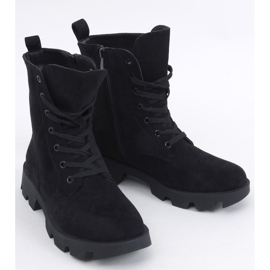 PA1 Botines Pansy Black de ante negro 5