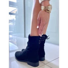 PA1 Botas planas de ante negro Theda 5